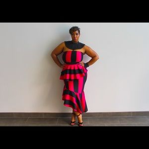 Strapless Peplum Dress